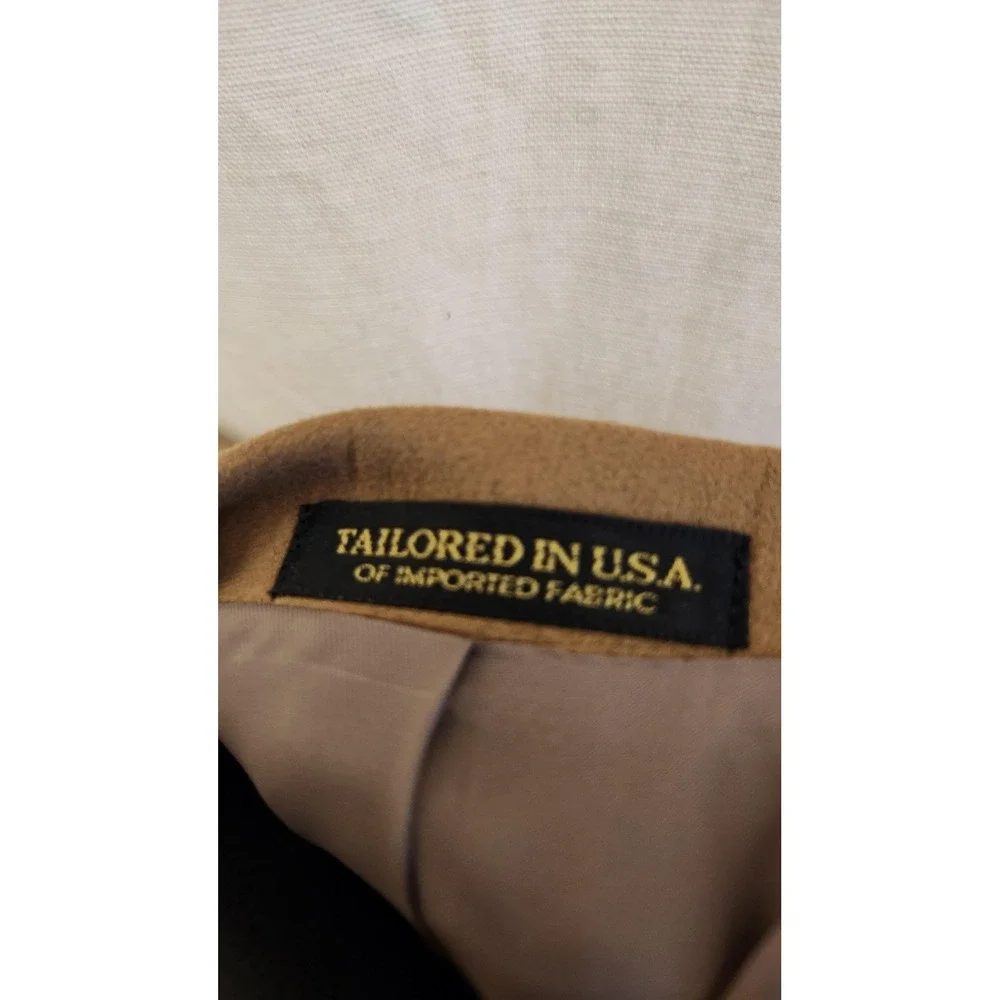 Norm Thompson Blazer‎ Mens 48L Brown Suede Look 3 Button Long Sport Coat USA